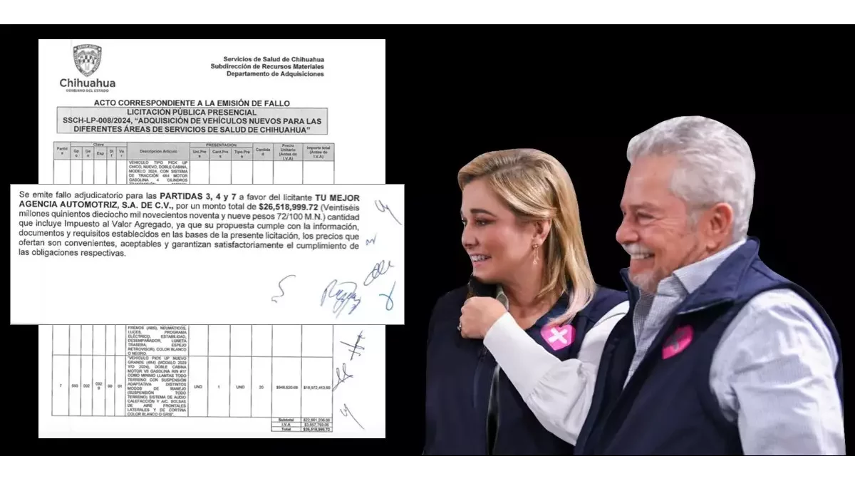 Gobierno de Chihuahua da nuevo contrato por $26.5 millones al prometido de Maru Campos